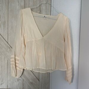Billabong cream tunic top size medium